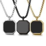 Geometric Epoxy Stainless Steel Pendant Necklace — 4K banner