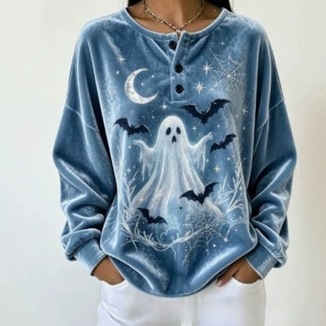 Casual Women's Halloween Pullover Hoodie