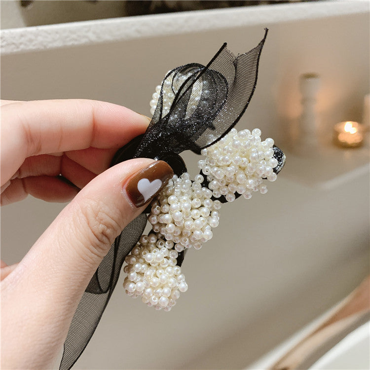 PearlBow™ Pearl Bow Hair Claw Clip