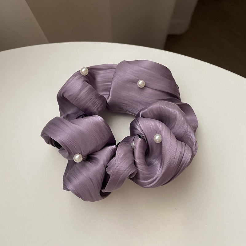 SilkWave™ Pearl Satin Scrunchie