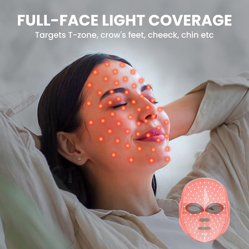 7-Color LED Red Light Therapy Face Mask