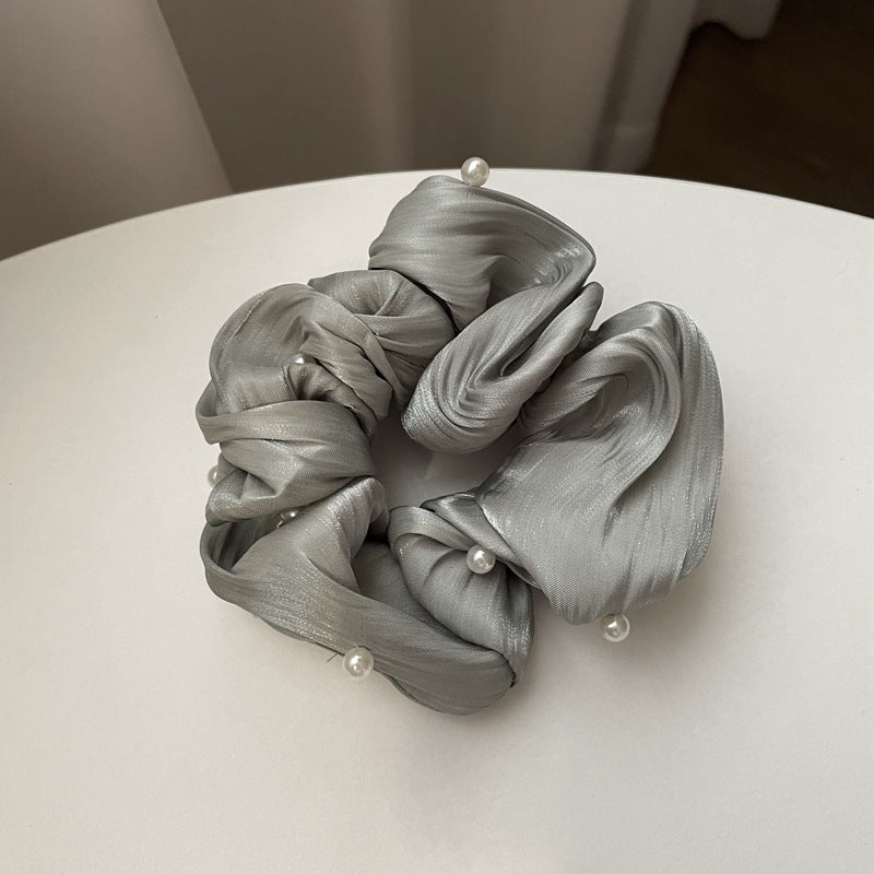 SilkWave™ Pearl Satin Scrunchie