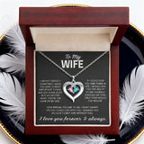 Heart Birthstone Pendant Necklace — Gift Boxed