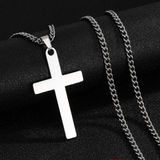 The Layered Pearl & Cross Necklace — women’s Accessories, ENIGMAE