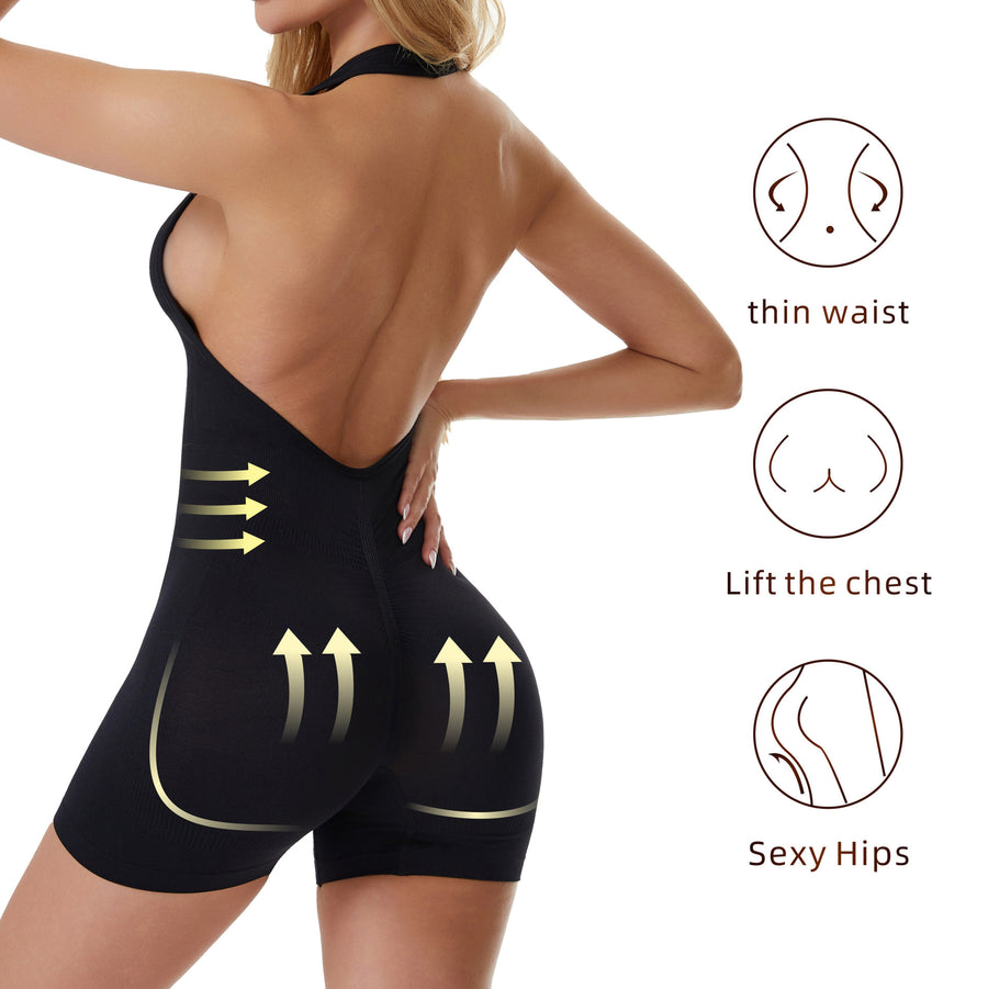 FlexSculpt™ Backless Yoga Shapewear Bodysuit