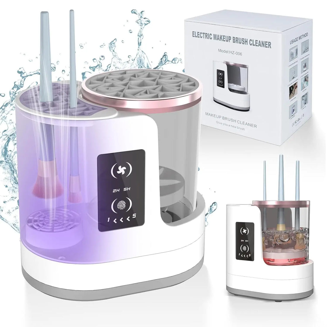 Automatic Rotating Makeup Brush Cleaner Machine