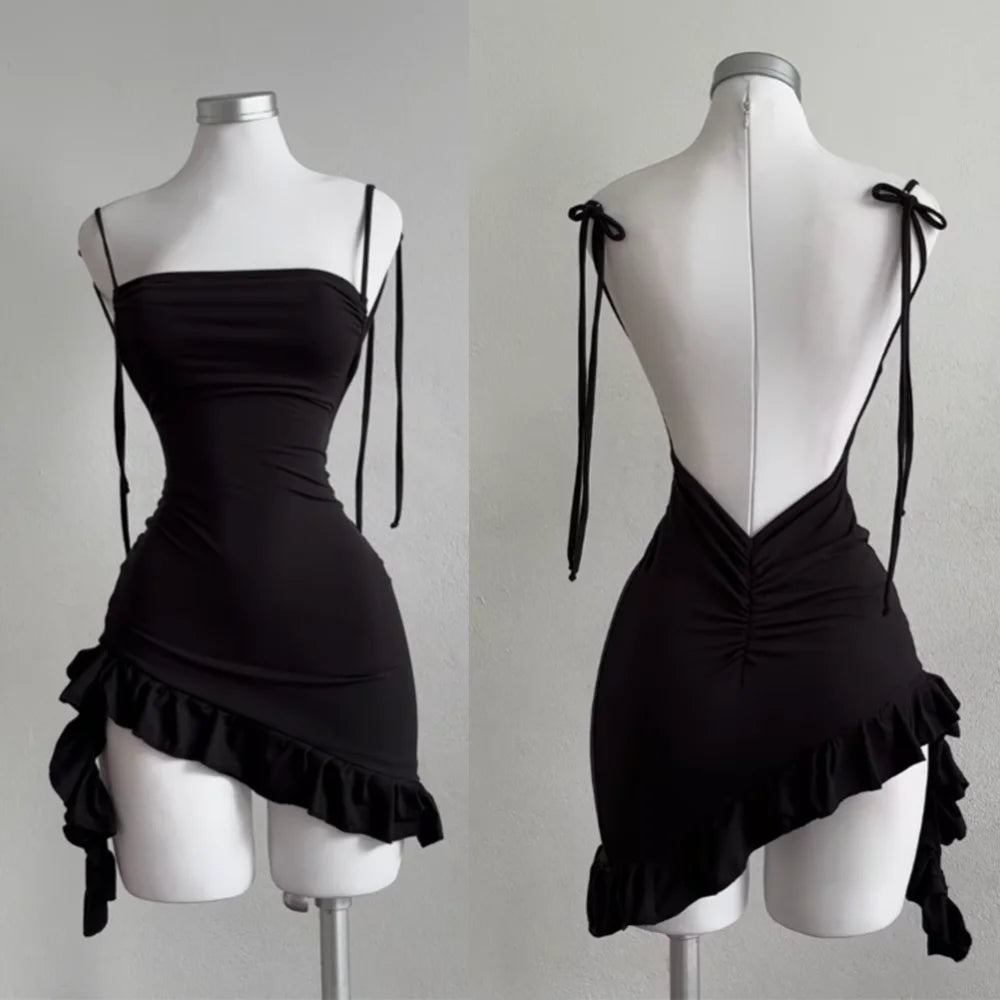 Riri Ruffle Party Mini Dress