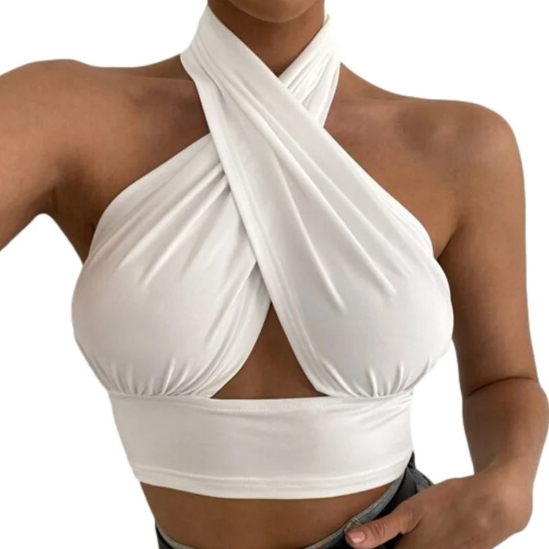 Y2K Halter Crop Top