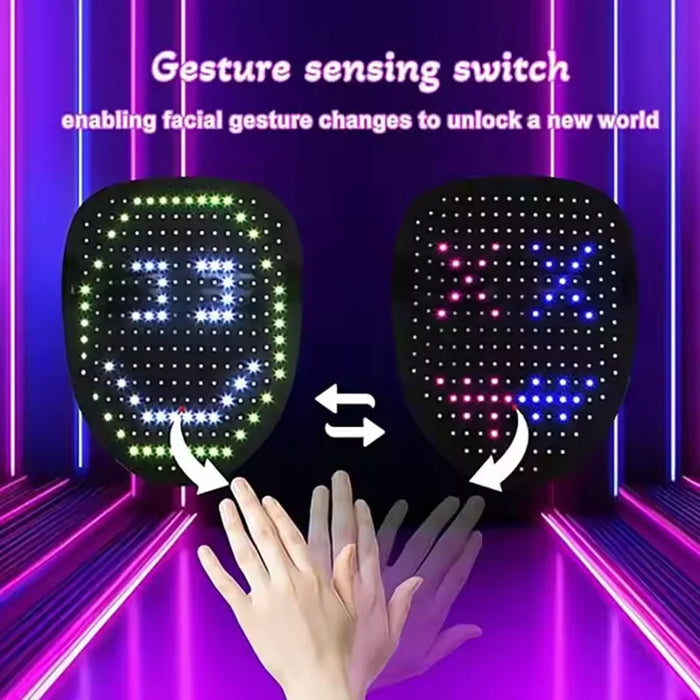 Halloween-Maske mit Gestenerkennung und LED-Beleuchtung