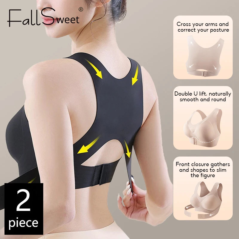 Cross-Back Posture Support Bralette