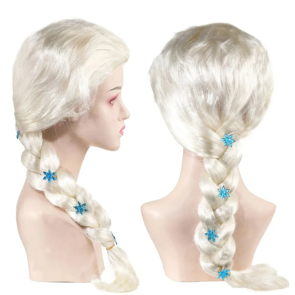 Platinum Braided Cosplay Wig