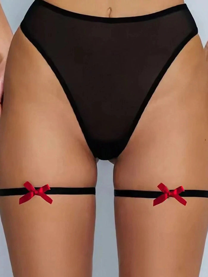 Gothic Bow Thigh Garter