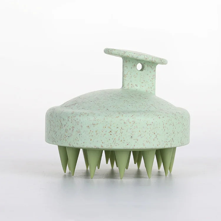 Soft Silicone Shampoo & Scalp Brush — Green