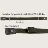 Invisible Elastic Belt – No-Buckle Stretch Belt for Jeans