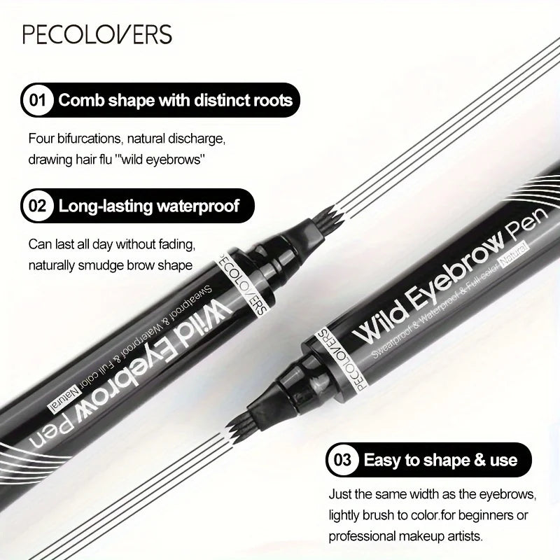 Stylo à sourcils waterproof à 4 embouts