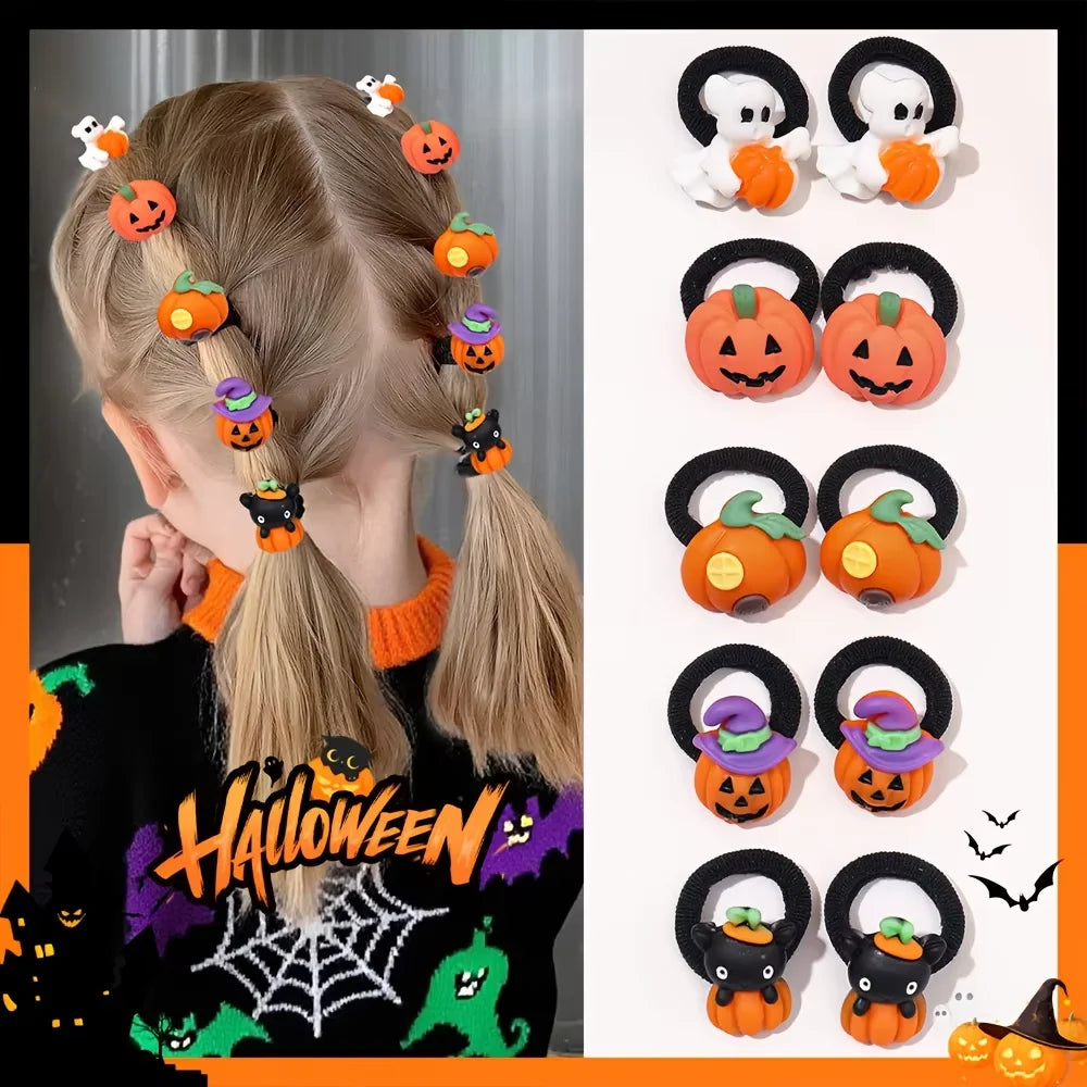 Halloween Hair Ties — 10 Pack