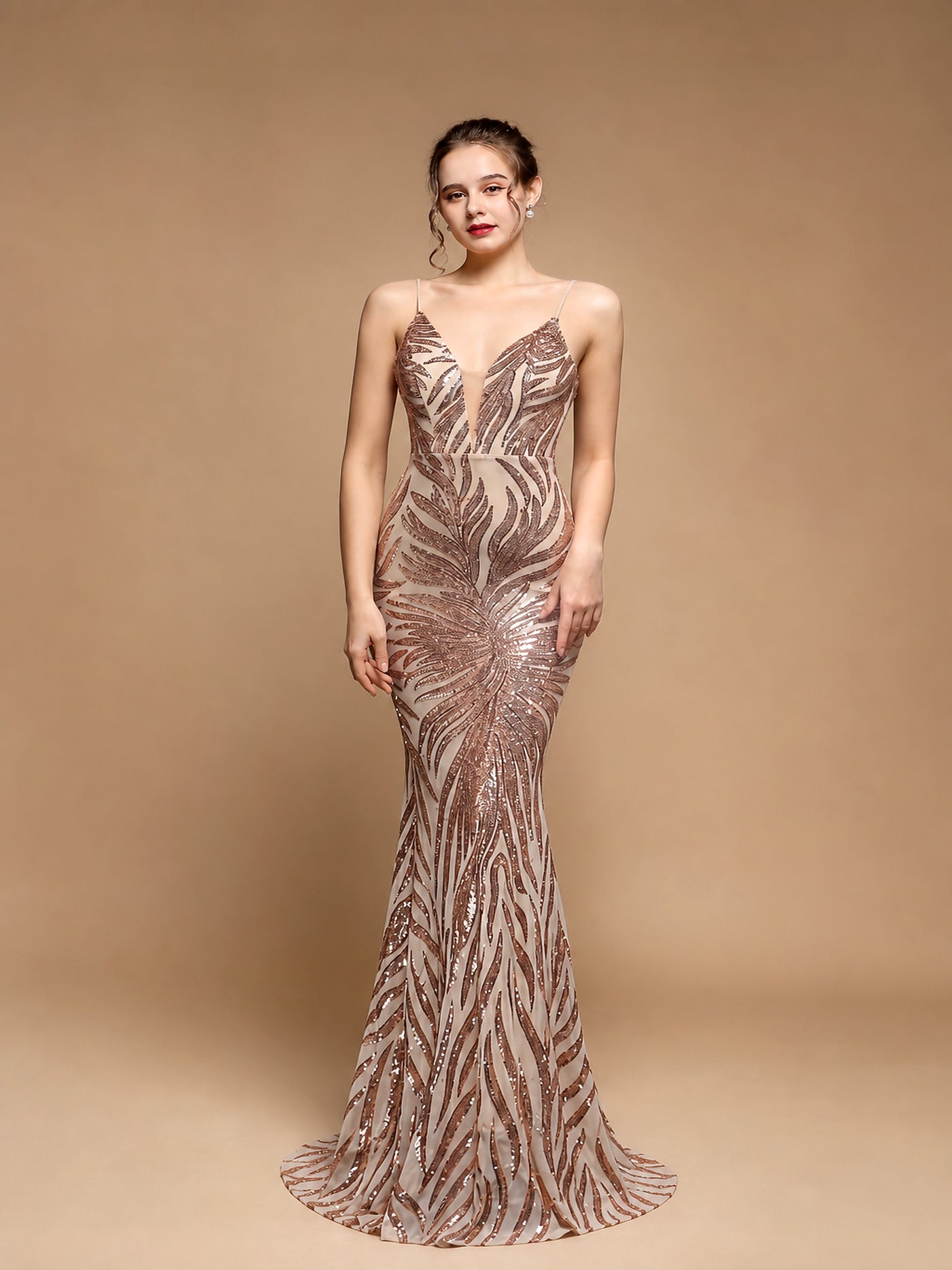 Astra Sequined Mermaid Gown