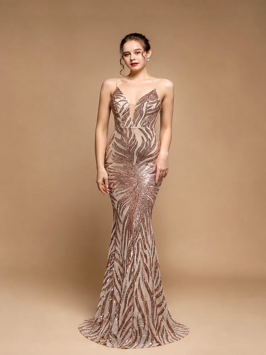 Astra Sequined Mermaid Gown