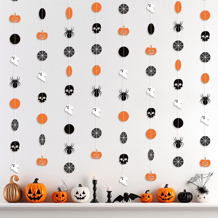 Halloween Pumpkin & Skull Garland