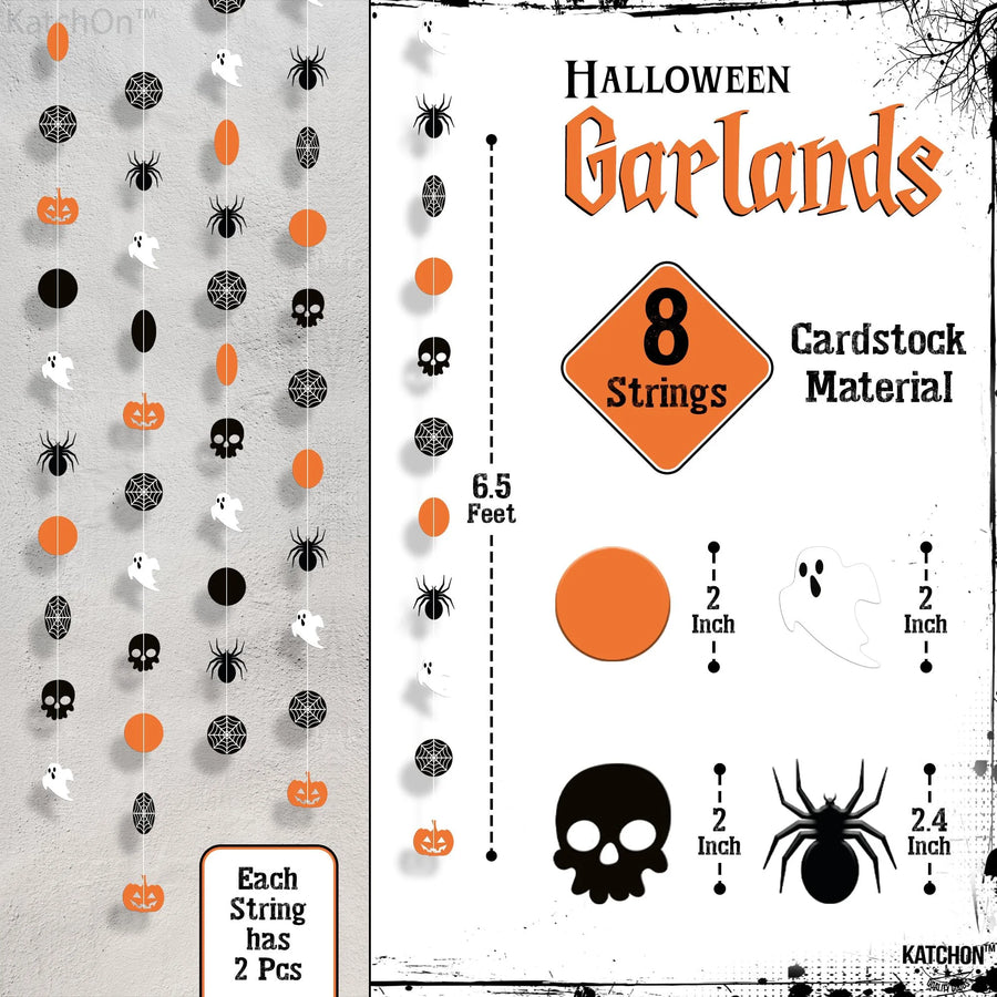 Halloween Pumpkin & Skull Garland
