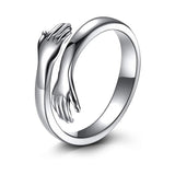 Adjustable Love Hug Couple Ring