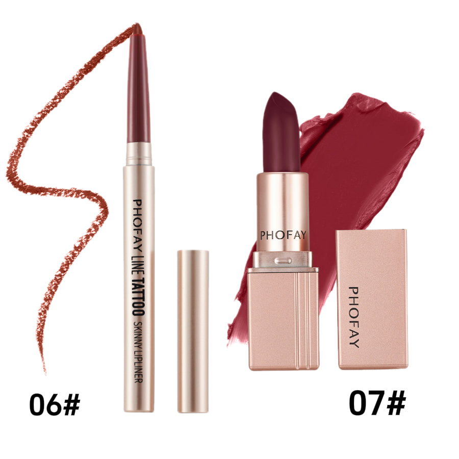 PHOFAY Matte Lipstick — Set7