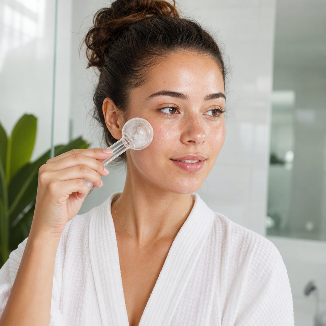 Lifestyle — facial ice roller routine