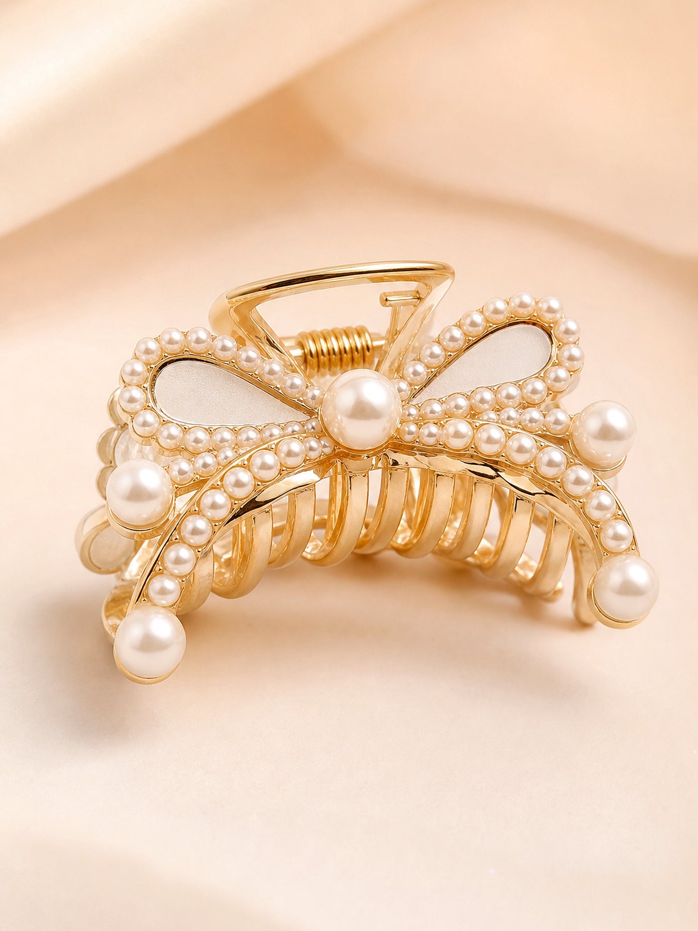 PearlBow™ Pearl Bow Hair Claw Clip