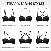 Convertible Strapless Push Up Bra
