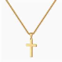 The Layered Pearl & Cross Necklace — women’s Accessories, ENIGMAE
