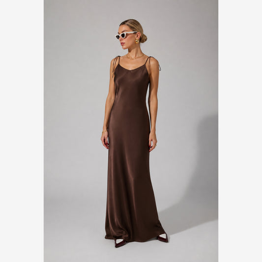 Sienna Satin Maxi Dress — blonde studio v2