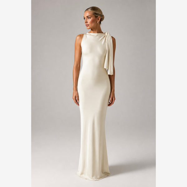 Women's Sleeveless O-Neck Patchwork Bodycon Maxi Dress Summer Fashion Sexy Prom Party Club Y2K Ankle-Length Polyester Elastic — blonde studio v2