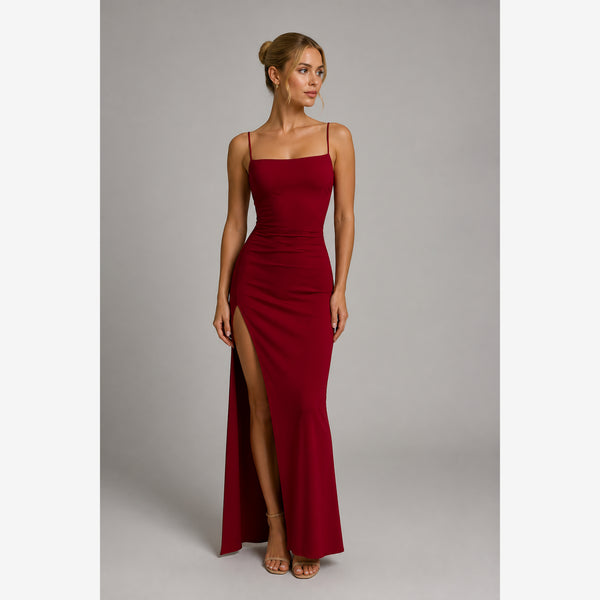 2025 explosive new dress summer high sensibility halter strap Spice Girl bag hip dress — blonde studio v2
