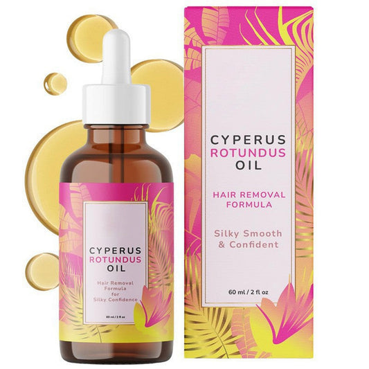 Cyperus Rotundus Smooth Skin Hair Inhibiting Essence Oil 60ml — 4K banner