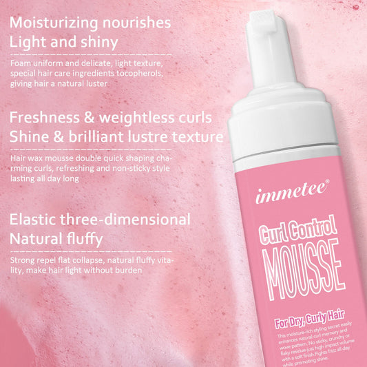 Curl Defining Moisturizing Hair Mousse 200ml — 4K banner