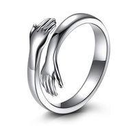 Adjustable Love Hug Couple Ring — 4K banner