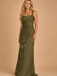 The Fitted Waist Pleated Maxi Dress — ENIGMAE studio hero