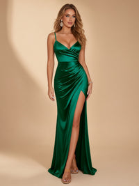 Backless Slit Slip Party Dress