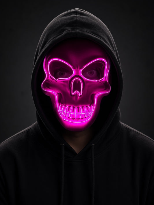 LED Skull Halloween Mask