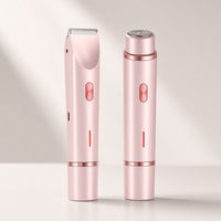 Rose gold 2-in-1 women's electric hair remover dual heads — hero image