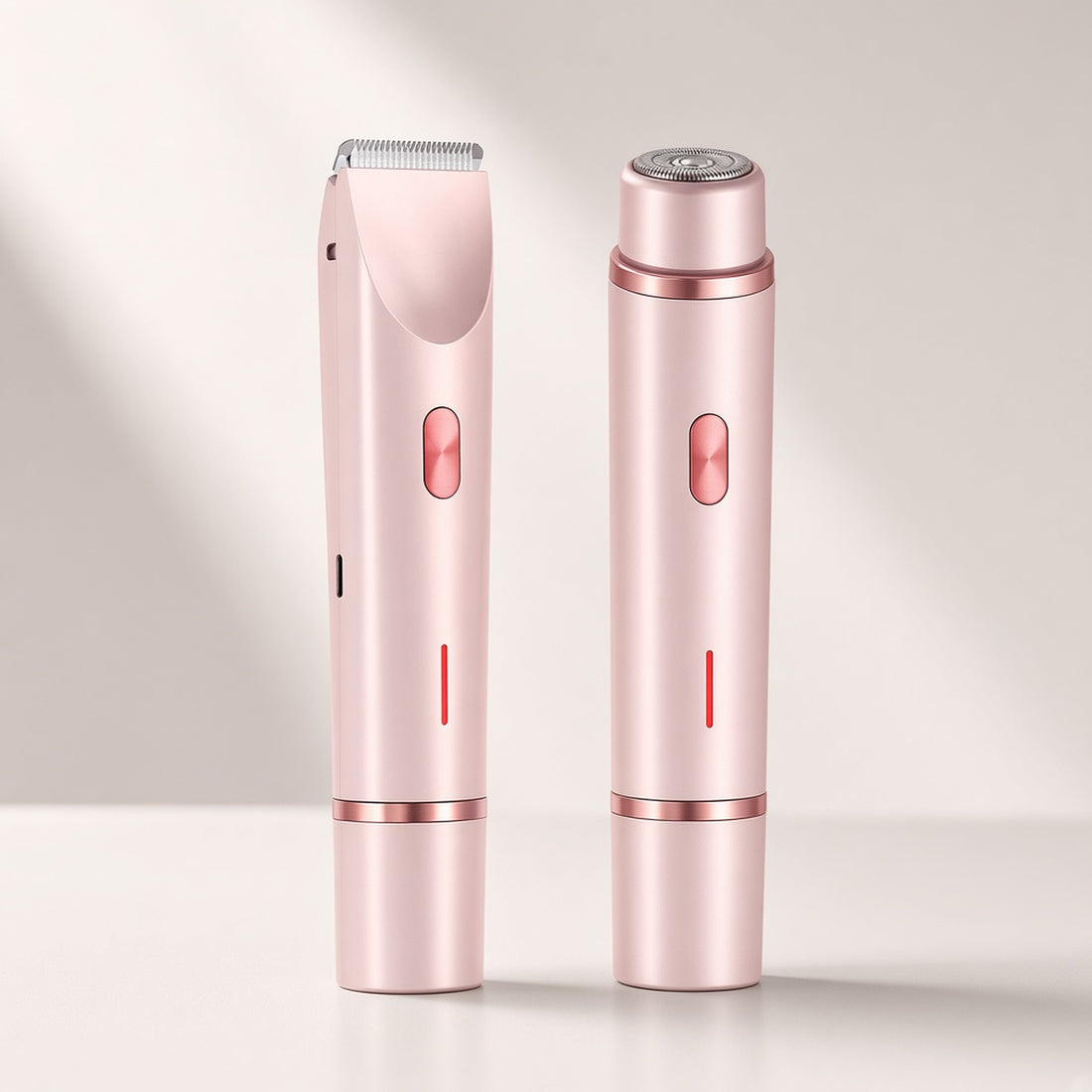 Rose gold 2-in-1 women's electric hair remover dual heads — hero image