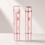 Rose gold 2-in-1 women's electric hair remover dual heads — hero image