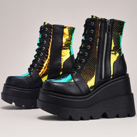 Plus Size Female Punk Style Platform Street Fashion Motorcycle Boots — 4K product hero