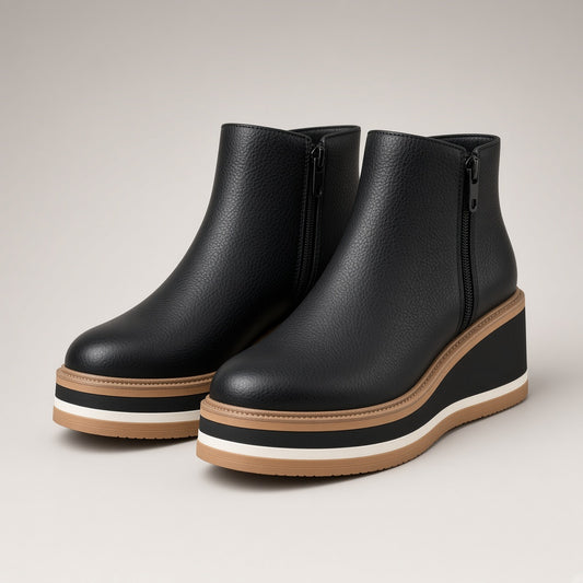 Women's Chelsea Boots Platform High Heel Fashion Boots — 4K product hero