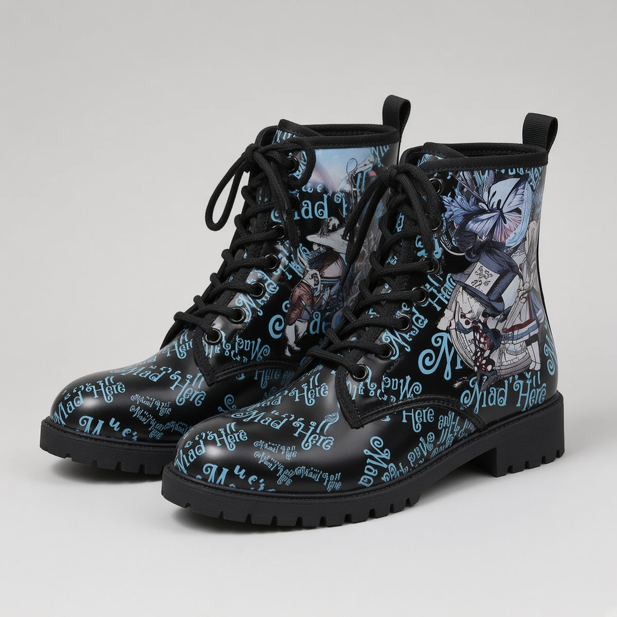 Women's Martin Boots Fashion Print Cartoon British