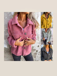 Cropped Lapel Single-Breasted Coat — ENIGMAE studio