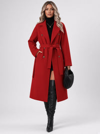 Belted Double-Breasted Trench Coat