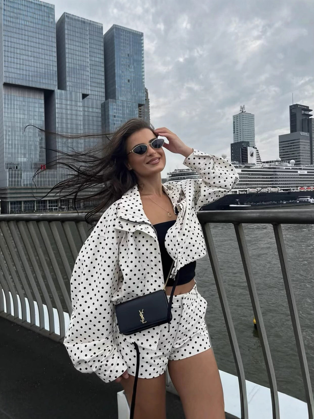 The Polka Dot Jacket & Pants Set — women’s Apparel, ENIGMAE