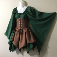 Renaissance Medieval Long Sleeve Dress