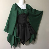 Renaissance Medieval Long Sleeve Dress